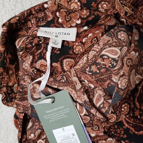 Nili Lotan X Target Paisley Print Shirtdress - Picture 6 of 7